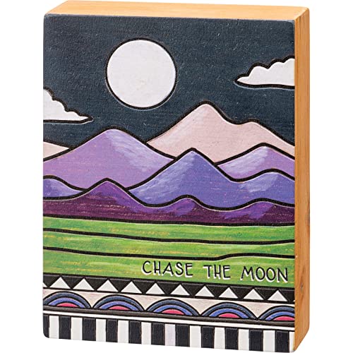 Primitives by Kathy 111859 Box Sign - Chase The Moon