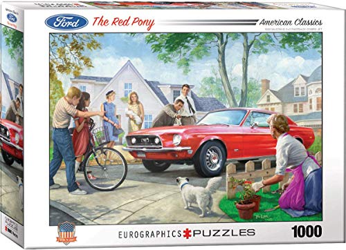 EuroGraphics The Red Pony by Nestor Taylor 1000-Piece Puzzle , White