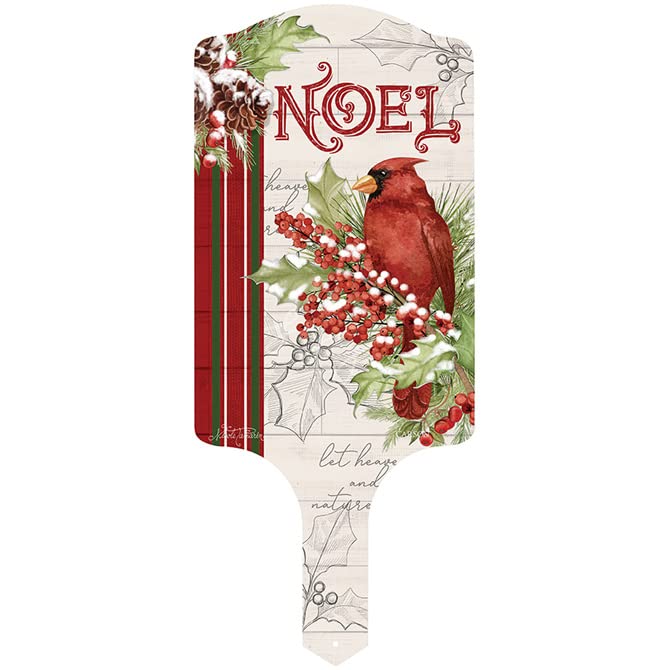 Carson Home Accents Noel Cardinal Decorative Garden Stake, 15.5-inch Height, Metal