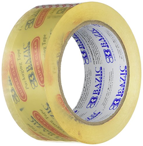 BAZIC 1.88" X 109.3 Yards Clear Packing Tape