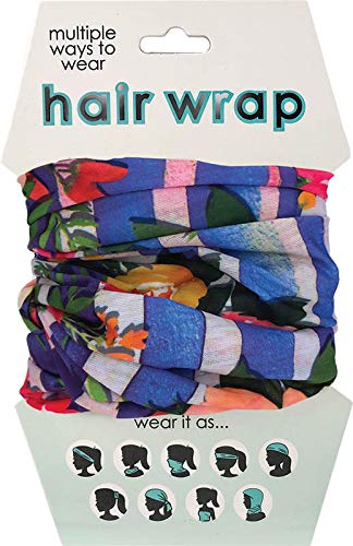 Spoontiques Striped floral hair wrap