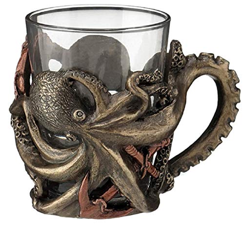 Unicorn Studio Steampunk Octopus Shot Glasses with Handle