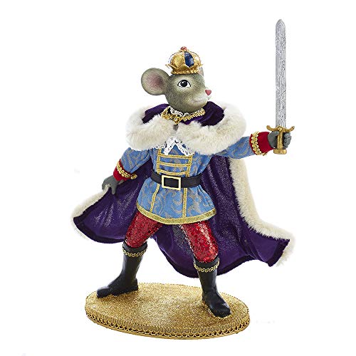 Kurt Adler Kurt S. Adler 11.5-Inch Fabrich√Å√º√° Mouse King with Sword Santa, Multi