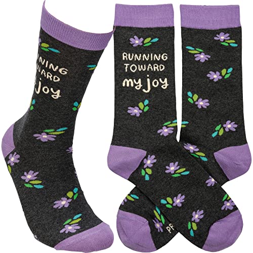 Primitives by Kathy 113870 Running Toward My Joy Socks, Muticolor