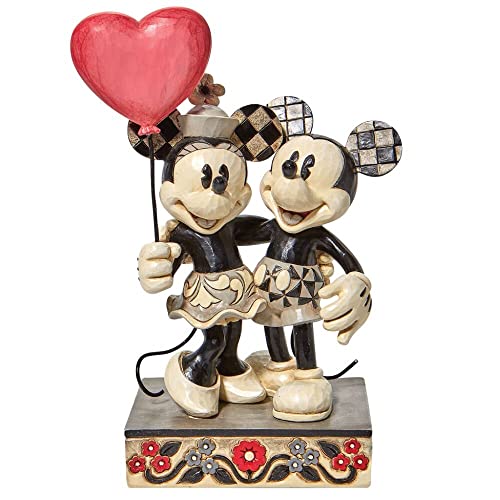 Enesco Disney Traditions Mickey and Minnie Heart Figurine