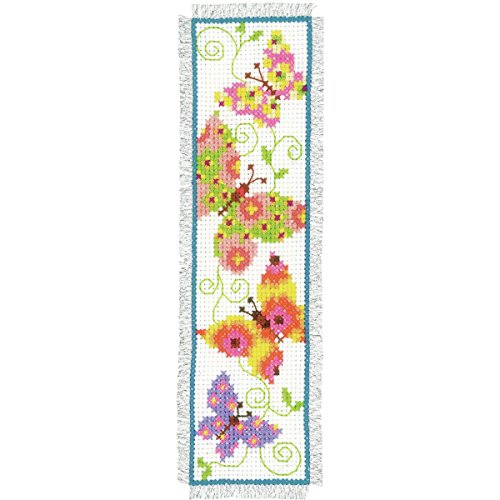 Vervaco PN-0021727 | Butterflies 1 Bookmark Counted Cross Stitch Kit