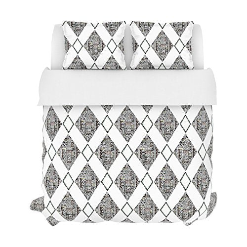 Belle Maison COLORFLY Safari Duvet Set, King, Multicolor