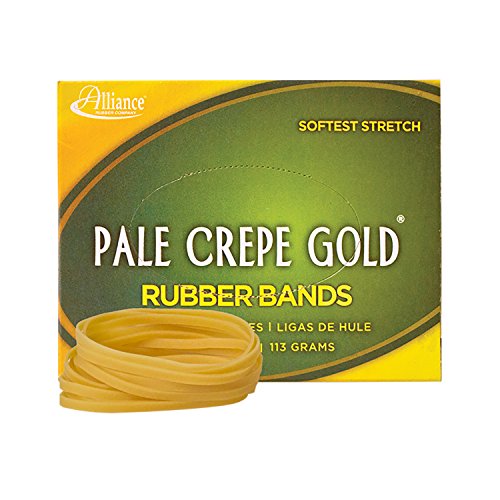 Pens Alliance Rubber 20329 Pale Crepe Gold Rubber Bands Size 