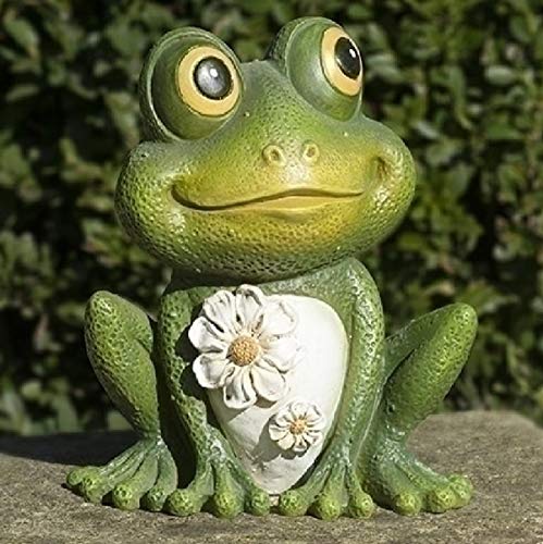 Roman 12313 Mini Frog Painted Critter, 6-inch Height, Resin and Stone Mix