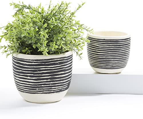 Giftcraft 716822 Textured Planter, Set of 2