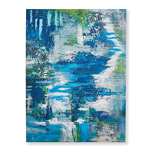 Napa Home & Garden Home Collection-Wall Art, Blue Green Ripples Giclee