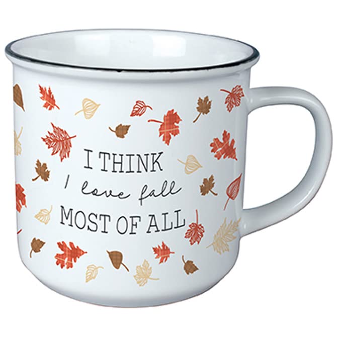 Carson Home I Love Fall Vintage Mug, 3.75-inch Length, 13 oz