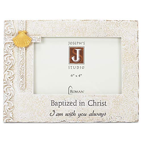 Roman Baptism Frame 4 x 6 Horizontal, 6.75-inch