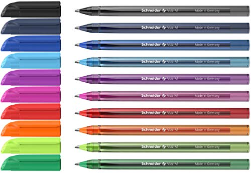 Rediform SCHNEIDER VIZZ, BALLPOINT PEN, WALLET X10, ASSORTED, M (102290)