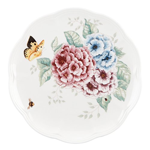 Lenox Butterfly Meadow Hydrangea Accent/Salad Plate, White