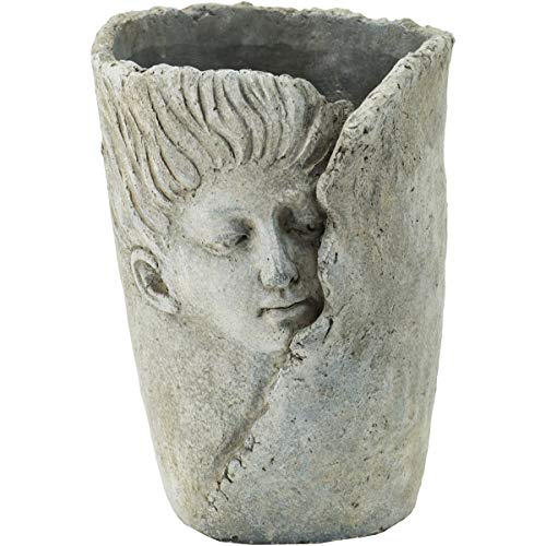 A&B Home Dreaming Profile Outdoor Planter - 8" - Gray Finish
