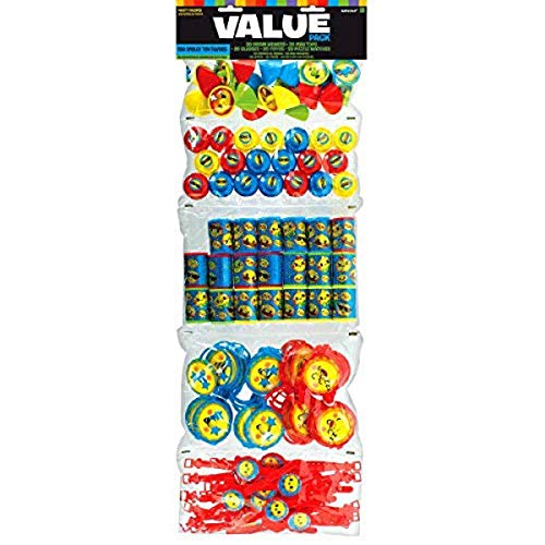 Amscan Smiley Toy Super Party Supplies, Pack of 100, Multicolor