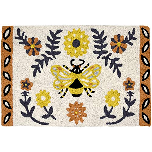 Home Comfort Jellybean Quilting Bee Indoor/Outdoor Machine Washable 20" x 30" Accent Rug