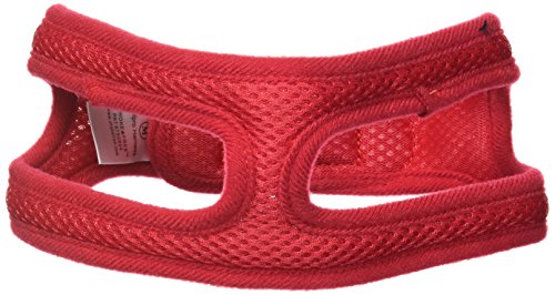 OmniPet ChokeFree Velpro Mesh Pet Shoulder Harness Collar, 16", Red