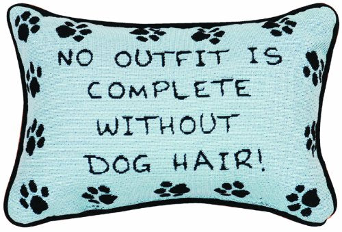 Manual 12.5 x 8.5-Inch Decorative Throw Pillow, Without Dog Hair