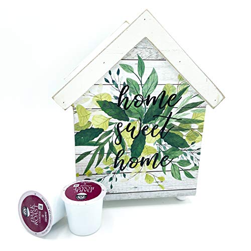 Boston Warehouse Sweet Home Coffee Pod Storage, House, Whitewash