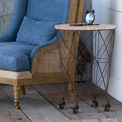 Park Hill Collection Wire Bin Table
