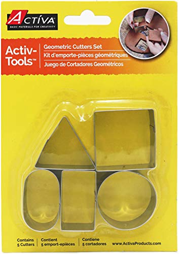 ACT√çVA Products Activ-Tools Geometric Clay Cutters, set of 5