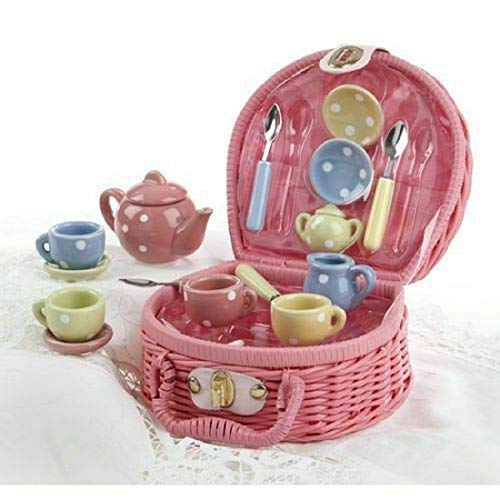 Delton Products Dots Tea Set for Four, Small