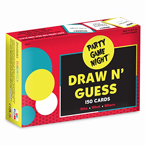Party Game Night Draw and Guess Card Game from University Games, Play in Teams or Individually, Perfect for Game Night, for 2 or More Players Ages 12 and Up