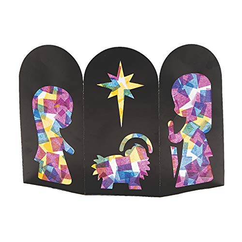 Fun Express Accordion Nativity Scene Craft Kit - Craft Kits - 12 Pieces