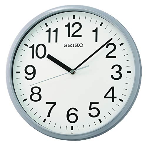 Seiko QXA756NLH Business Wall Clock, Gray, 12-inch Diameter