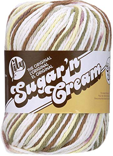 Spinrite Yarns (CA) Lily Sugar'n Cream Super Size Ombres Yarn, 3 oz, Wooded Moss, 1 Ball