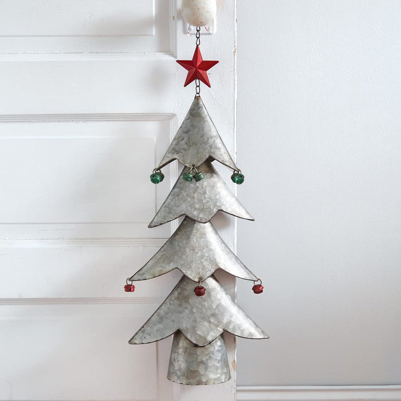 CTW Home Collection Hanging Metal Christmas Tree, 22-inch Height, Holiday Season Decoration