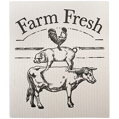 Carson Home 11078 Farm Fresh Swedish Dish Cloth, 7.75-inch Length