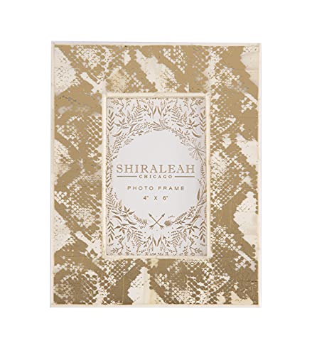 Shiraleah LLC Paris Gold Snake Print 4X6 Frame