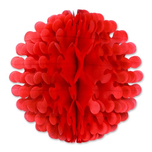 Beistle 1-Pack Tissue Flutter Ball, 9-Inch, Red