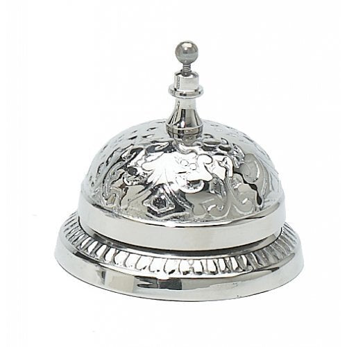 Upper Deck Nickel Victorian Style Service Desk Bell