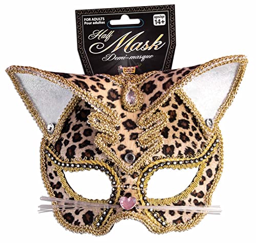 Forum Novelties Leopard Women Mask,One Size fits Most