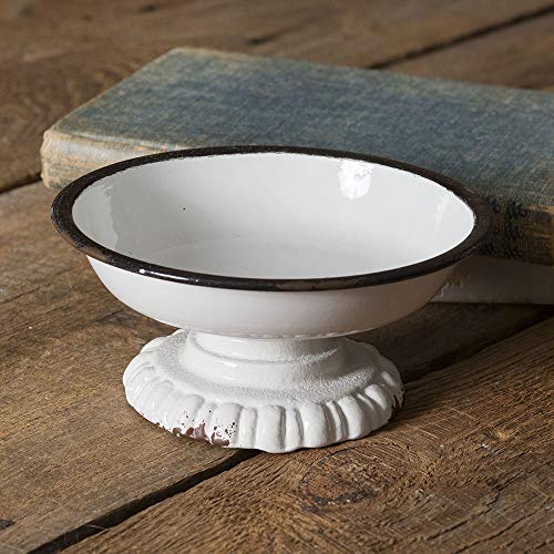CTW Home Collection Black Trim Pedestal Dish