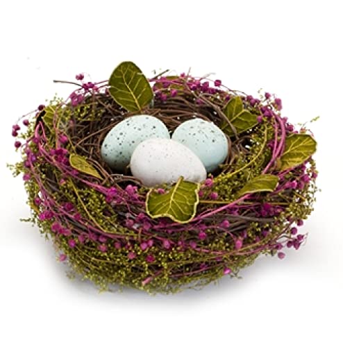 Melrose 85774 Nest with Foam Eggs, 6.5-inch Diameter