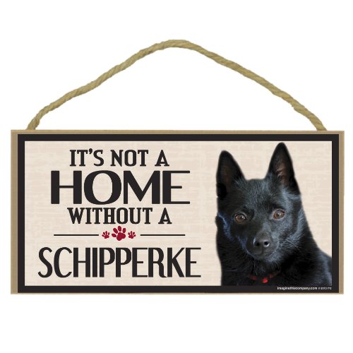 Imagine This Company Wood Sign for Schipperke Dog Breeds