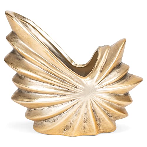 Napco Pewter Sea Shell Planter