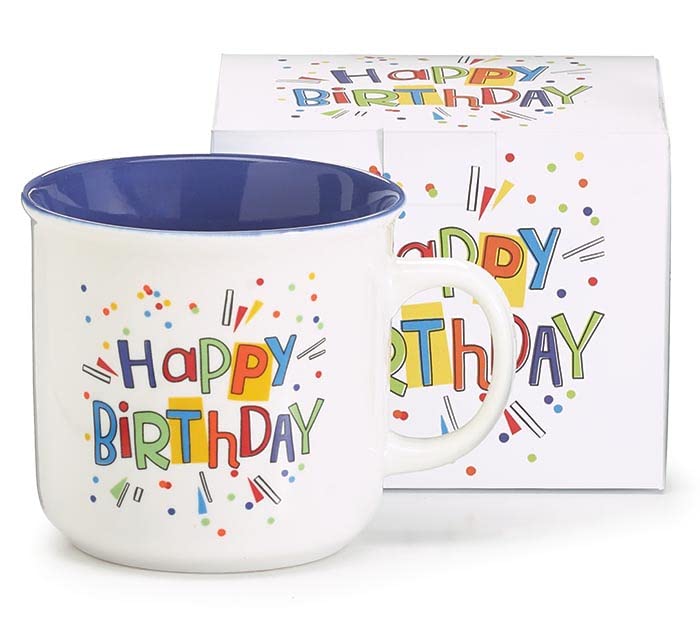 burton + BURTON Happy Birthday With Confetti Coffee Mug