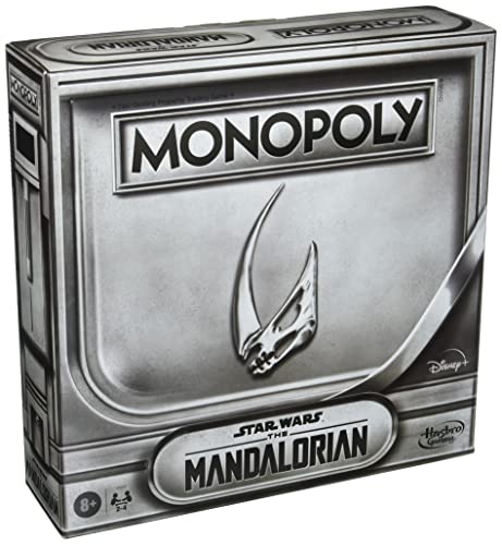 Hasbro MONOPOLY: Star Wars The Mandalorian Edition Board Game, Inspired by The Mandalorian Season 2, Protect Grogu from Imperial Enemies
