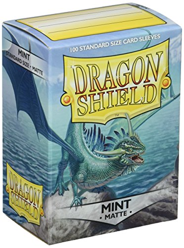 Arcane Tinmen Store Dragon Shield Deck Protective Sleeves for Gaming Cards, Standard Size (100 sleeves), Matte Mint - AT-11025