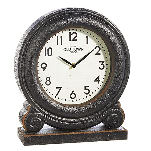 RAZ Imports Clock, Black, 14.25 inches