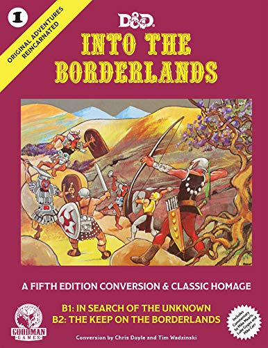 Flying Frog Original Adventures Reincarnated #1 - Into The Borderlands RPG for Adults, Family and Kids 13 Years Old and Up (5E Adventure, Hardback RPG)