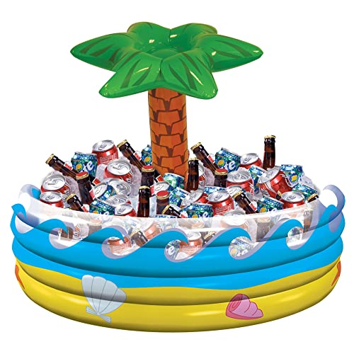 Amscan Palm Tree Oasis Inflatable Party Cooler - 14" x 29.5" | 1 Pc.
