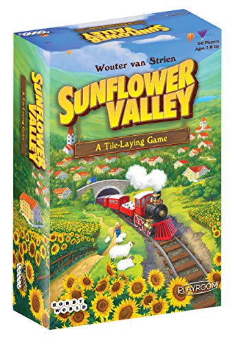 Playroom Entertainment Store Sunflower Valley - A Tile Laying Game to Create Your Own Perfect Valley! 2-6 Players Compete in a Fast Paced Card Game for Ages 7 and Up!