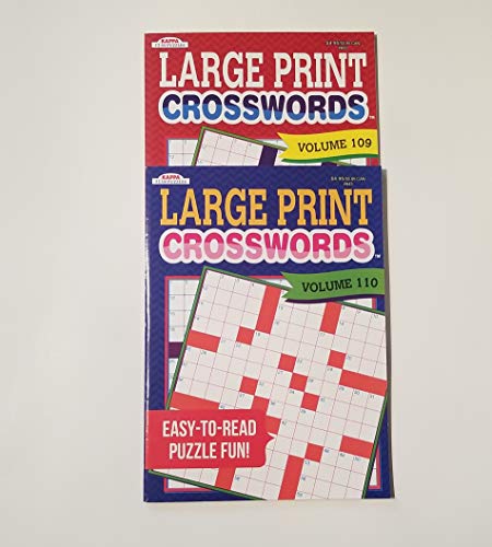 BAZIC Large Print Crosswords 2 Volume Set (48 & 49)